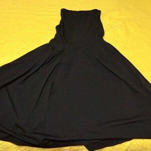 Elegant Black Boatneck Dress